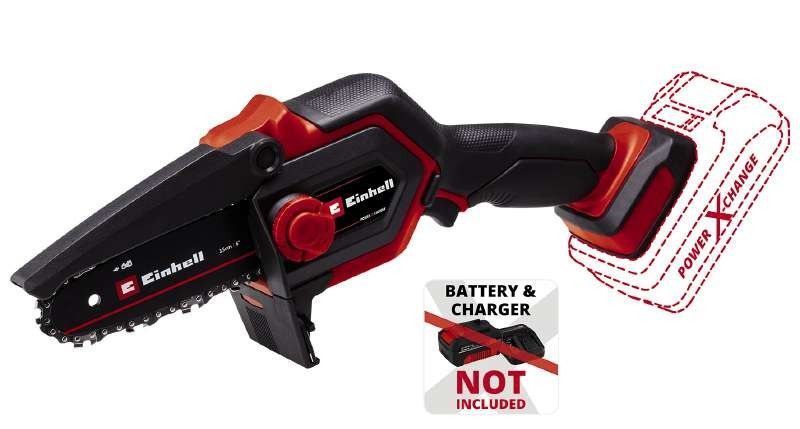 Einhell Пила ланцюгова акумуляторна GE-PS 18/15 Li BL-Solo, PXC 18В, безщіткова, шина 158 мм, різ 125 мм, 4.8 RC_4600040 фото