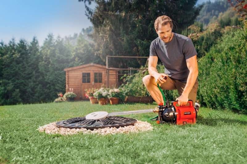 Насос садовий Einhell GC-GP 1045, 1050 Вт, 4500 л/год, вис. 48 м, глиб. 8 м, 9.5 кг RC_4180340 фото