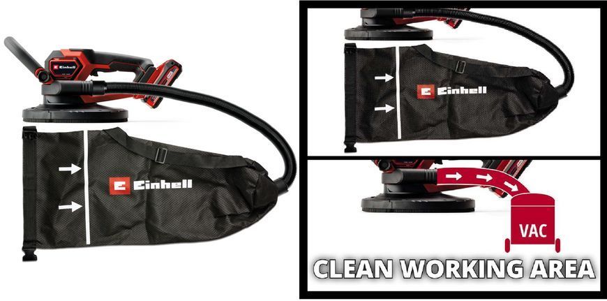 Шлифовальная машина для стен Einhell TP-DWS 18/225 Li BL - Solo (бесщеточная, без АКБ и зарядного) HY_099113386 фото