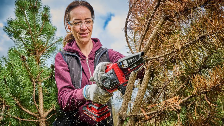 Einhell Пила ланцюгова акумуляторна GE-PS 18/15 Li BL-Solo, PXC 18В, безщіткова, шина 158 мм, різ 125 мм, 4.8 RC_4600040 фото