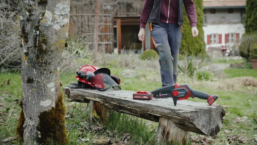 Einhell Пила ланцюгова акумуляторна GE-PS 18/15 Li BL-Solo, PXC 18В, безщіткова, шина 158 мм, різ 125 мм, 4.8 RC_4600040 фото