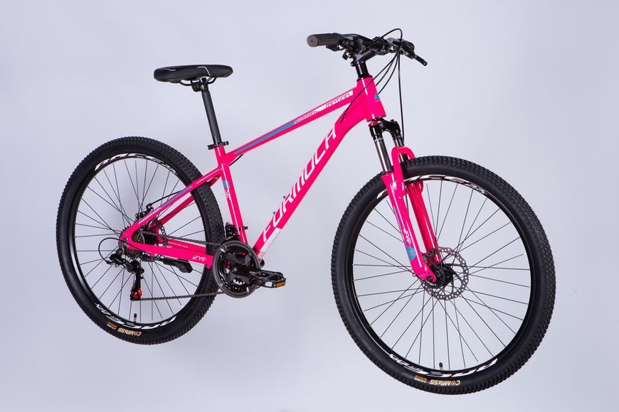 Велосипед AL 27.5" Formula MOTION DD FR рама-16" рожево-білий 2025 VT_OPS-FR-27.5-250 фото