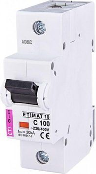 Автоматический выключатель ETI ETIMAT 10 1p C [ETIMAT 10 1p C 100A (20 kA)] RC_2131732 фото
