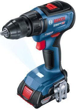 Шуруповерт-дрель аккумуляторная Bosch GSR 18 V-50, 18В 2*2Ач, 28/50/50 Нм, 20+1, 460/1800об/мин, ЗУ, кейс, RC_0.601.9H5.004 фото