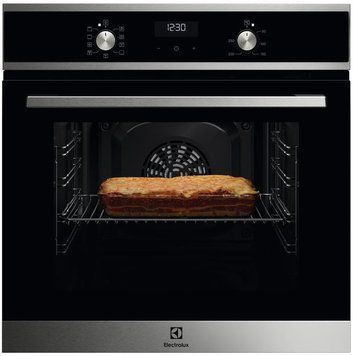 Духова шафа Electrolux електрична, 65л, A, дисплей, конвекція, чорний+нерж RC_EOF5H40BX фото