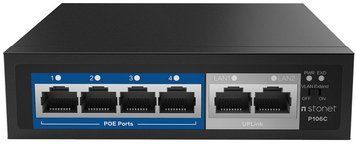 Коммутатор P106C 6xFE (4xPoE), 60Вт, Неуправляемый Netis RC_P106C фото