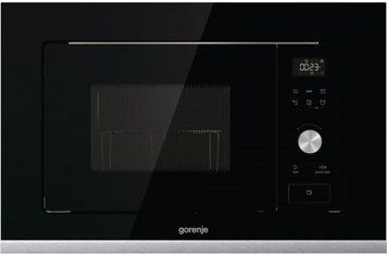 Gorenje Микроволновая печь встраиваемая, 20л, электр. управл., 800Вт, гриль, дисплей, черный RC_BMX201AG1BG фото
