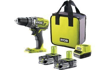 Шуруповерт акумуляторний RYOBI R18DD3-215S (2 АКБ 18 В / 1,5 Аг, зарядне, сумка) HY_99112340 фото