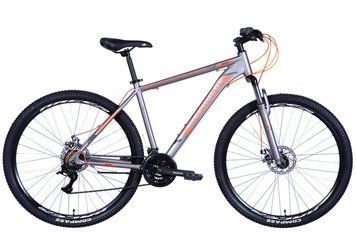 Велосипед алюміній 29" Discovery BASTION AM DD рама-19" сріблясто-помаранчевий (матовий) 2024 VT_OPS-DIS-29-191 фото
