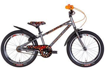 Велосипед сталь 20 Formula ACTIVE під трещітку рама-10" сірий з крилом Pl 2024 VT_OPS-FRK-20-204 фото