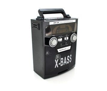 Радио NewKanon KN-61REC, LED, 6W, AM/FM радио, Входы microSD, USB, питание от 220+АКБ+2*LR20, корпус U_28053 фото