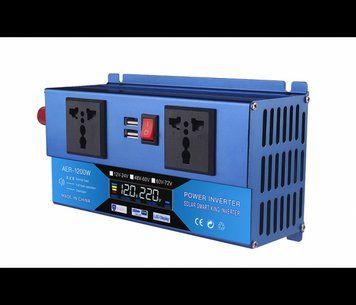 Инвертор напряжения универсальный Voltronic, AER-1200W, 12-24/220V, approximated, 2 универсальные розетки U_19080 фото