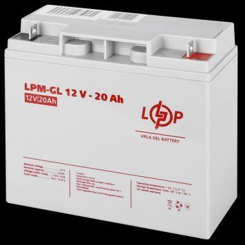 Акумулятор гелевий LPM-GL 12V - 20 Ah LP_5214 фото