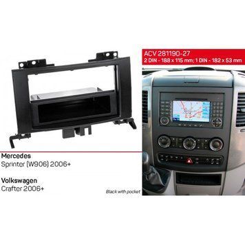 Переходная рамка ACV 281190-27 для Volkswagen Crafter 2006+ AV_281190-27 фото