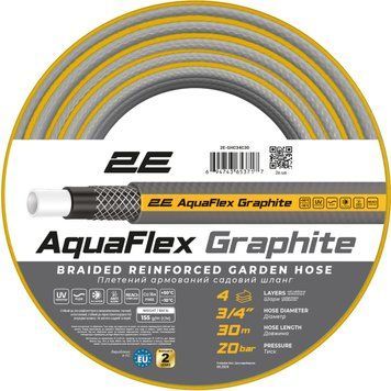 2E Шланг садовый AquaFlex Graphite 3/4" 30м 4 слоя 20бар -10+50&deg;C RC_2E-GHC34C30 фото