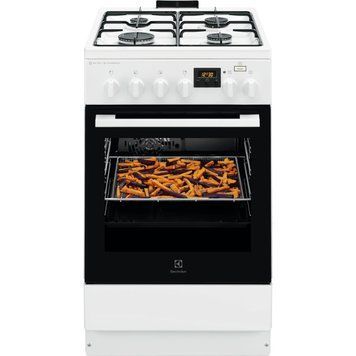 Electrolux Плита комбінована, 58л, 50x60см, дисплей, конвекція, пара, білий RC_LKK560232W фото