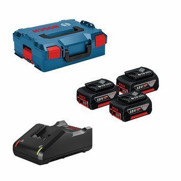 Bosch Набір акумулятора та зарядного пристрою GBA, 3х18В 5А&middot;год, ЗУ GAL 18V-40 + L-Boxx 136 RC_0.615.990.L3T фото