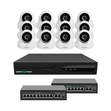 Комплект відеоспостереження на 12 камер GV-IP-K-W84/12 5MP LP_29585 фото