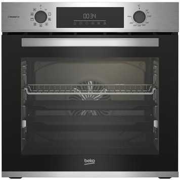 Духовой шкаф Beko электрический, 72л, A+, дисплей, конвекция, телескоп, нерж. RC_BBIS12300XCSE фото