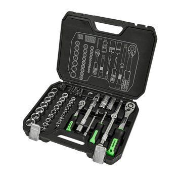 Профессиональный набор инструментов в кейсе Winso Pro 1/2", 1/4" 72 T, CR-V, 73 ед. LI_924073 фото