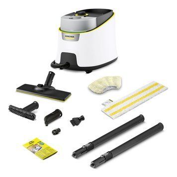 Пароочисник SC 4 Deluxe, 2200Вт, 1300мл, 4Бар, білий Karcher RC_1.513-460.0 фото