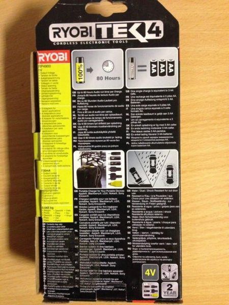Зарядне RYOBI RP4910 (для моб тел. Nokia, Sony Ericsson, LG, Blackberry, Apple) HY_5470 фото