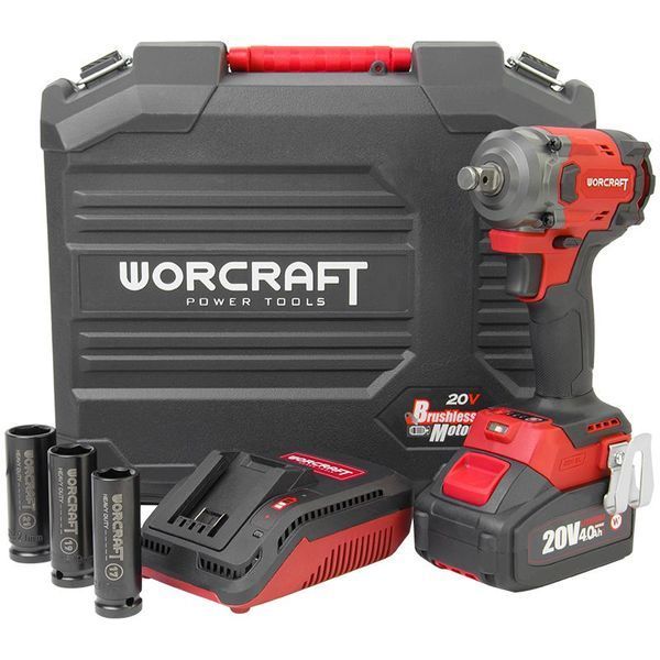 Акумуляторний безщітковий гайковерт ударний WORCRAFT CIW‑S20LiBM‑450 WM_13268 фото