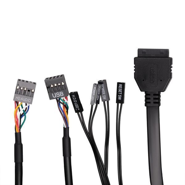 Корпус 2E Alfa E185-400 з БП 2E ATX400W, 1xUSB3.0, 2xUSB2.0, VGA 310мм, ATX, чорний RC_2E-E185-400 фото