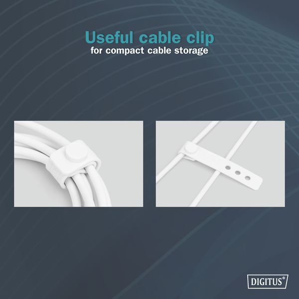 Digitus USB-A > Lightning зарядки/синхронізації, 1м, USB 2.0, 12W, силіконовий, білий RC_AK-600108-010-W фото