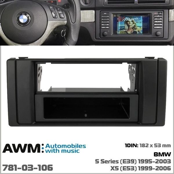 Переходная рамка BMW 5 Series (E39), X5 (E53) AWM 781-03-106 AV_781-03-106 фото