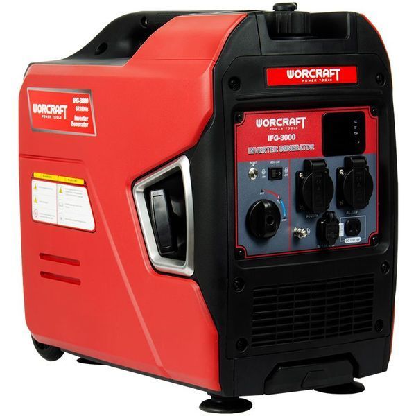 Інверторний бензиновий генератор 3,5 кВт WORCRAFT IFG‑3000 WM_13227 фото