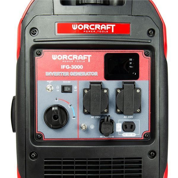 Інверторний бензиновий генератор 3,5 кВт WORCRAFT IFG‑3000 WM_13227 фото
