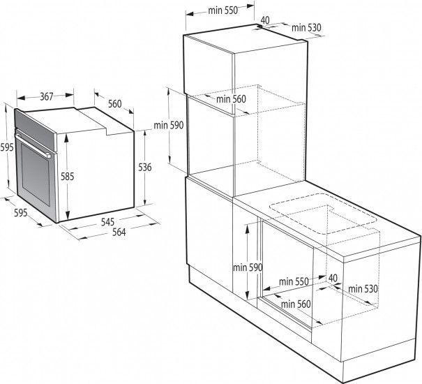 Духова шафа Gorenje BPSA6747A08BG електрична, 77л, A+ RC_BPSA6747A08BG фото