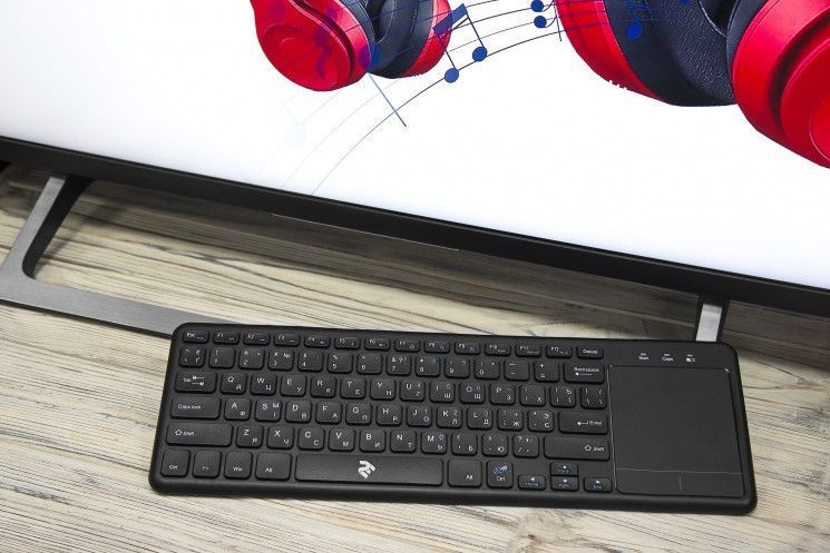 Клавиатура 2E Touch Keyboard KT100 WL Black RC_2E-KT100WB фото