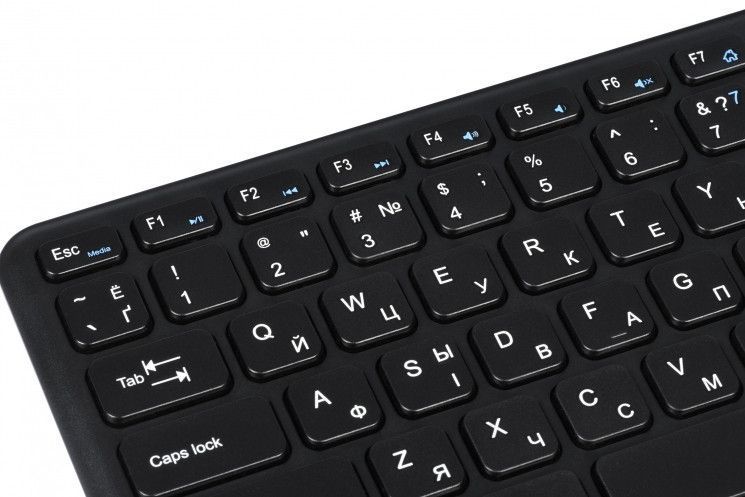Клавиатура 2E Touch Keyboard KT100 WL Black RC_2E-KT100WB фото