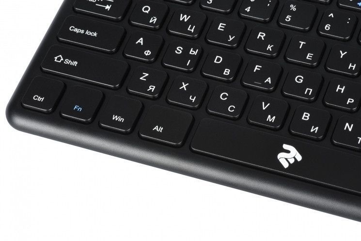Клавиатура 2E Touch Keyboard KT100 WL Black RC_2E-KT100WB фото