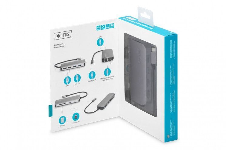 Док-станция DIGITUS USB-C, 8 Port RC_DA-70884 фото