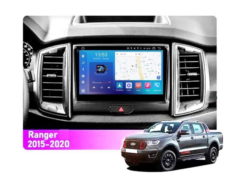 Штатна автомагнітола FORS.auto FS 6 MAX для Ford Ranger (6+128Gb, 9", Silver) 2015-2020 FA_FS-6455 фото