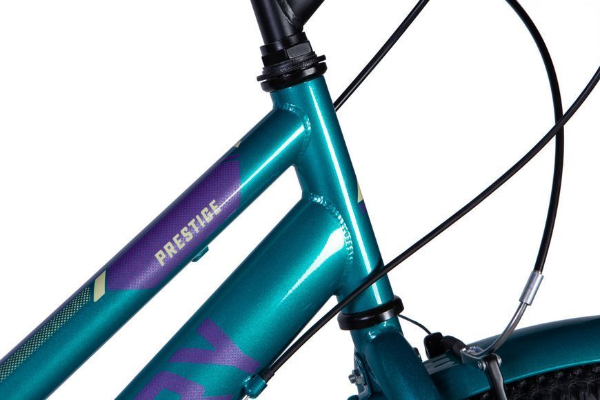 Велосипед сталь 26 Discovery PRESTIGE WOMAN Vbr рама-17" синьо-зелений з багажником задн St з крилом St 2024 VT_OPS-DIS-26-610 фото