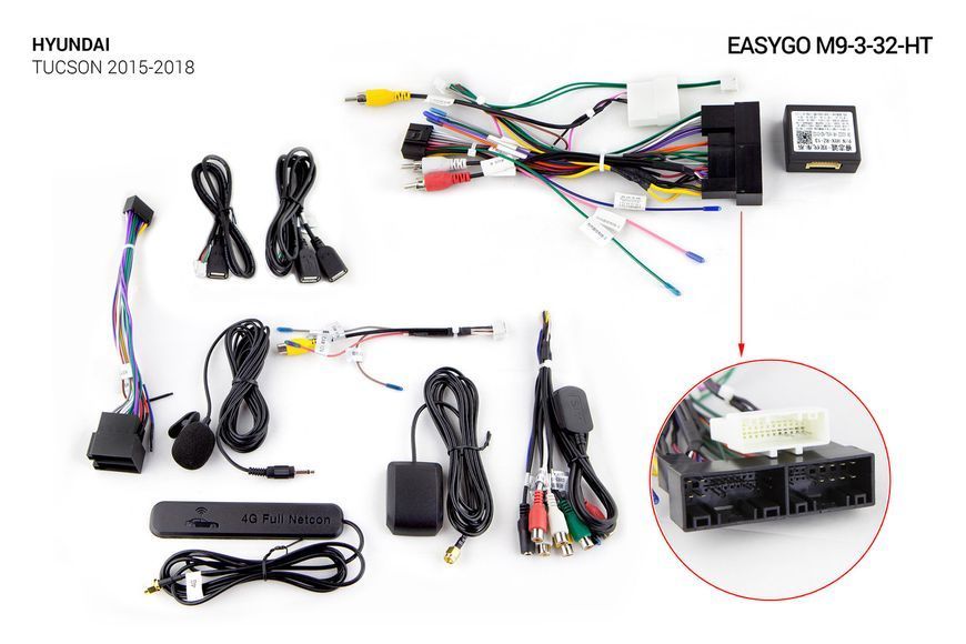 Штатна автомагнітола EasyGo M9-3-32-HT QLED Hyundai Tucson MA_M9-3-32-HT фото