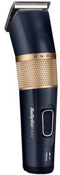 Машинка для стрижка Babyliss, мережа+акумулятор, вібраційний мотор, насадок-8, кейс, титан.напил., синій RC_E986E фото