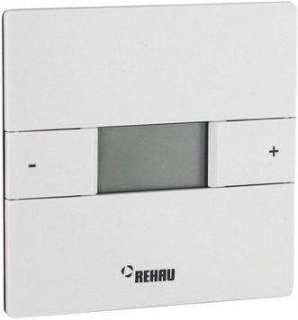 Терморегулятор Rehau Nea hст, электронный, программируемый, проводной 230V,+5+30, 88х88 мм, белый RC_338230001 фото