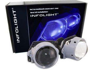 Комплект LED линз Infolight A1 BI-LED 6000К 58 Вт (Bi-lens Infolight LED A1) MA_Bi-lens Infolight фото
