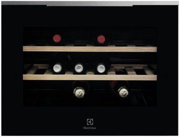 Холодильник Electrolux вбудований для вина, 45x60х56, полиць &ndash; 2, зон &ndash; 1, бут-18, ST, чорний RC_KBW5X фото