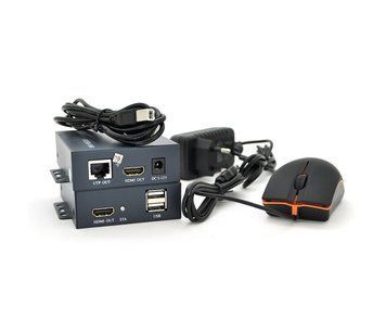 Одноканальний активний подовжувач HDMI сигналу UTP кабелю. Дальність передачі: до 100 метрів, cat5e/cat6e 1080P/3D. Управління U_16771 фото