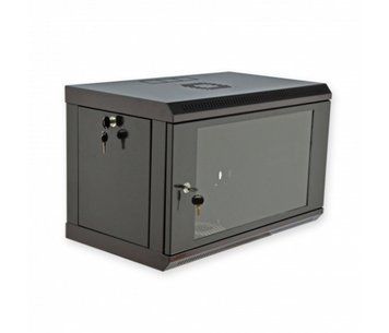 Шафа Voltronic 6U, 600x350x373мм (Ш*Г*В), економ, акрилове скло, чорна U_04821 фото