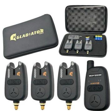 Набор сигнализаторов GLADIATOR RF298 3+1 Black с пейджером PR_RF2983 фото
