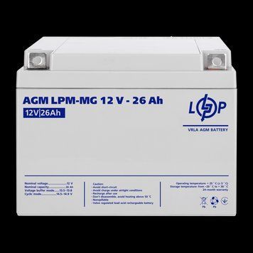 Акумулятор мультигелевий LPM-MG 12V - 26 Ah LP_6557 фото