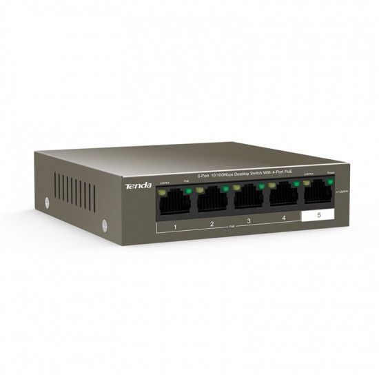 Коммутатор Tenda TEF1105P-4-63W 5xFE RC_TEF1105P-4-63W фото