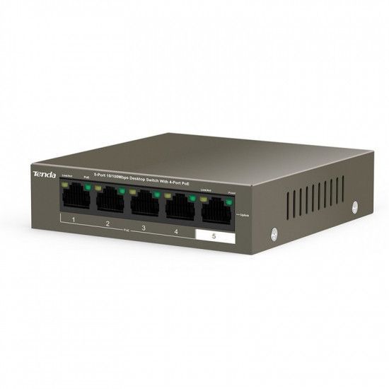 Коммутатор Tenda TEF1105P-4-63W 5xFE RC_TEF1105P-4-63W фото